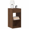 Nachtkastjes Met Lade 35X34X66,5 Cm Eikenkleurig