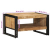 Salontafel 70X50X38 Cm Massief Ruw Bruin