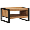Salontafel 70X50X38 Cm Massief Ruw Bruin
