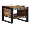 Salontafel 50X50X38 Cm Massief Gerecycled Hout Meerkleurig Multikleur