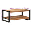 Salontafel 90X50X38 Cm Massief Acaciahout Paars