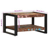 Salontafel 70X50X38 Cm Massief Gerecycled Hout Meerkleurig