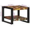 Salontafel 50X50X38 Cm Massief Gerecycled Hout Meerkleurig Multikleur
