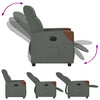 Fauteuil Stof Donkergrijs