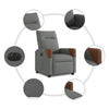 Fauteuil Stof Donkergrijs