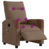 Massagestoel Stof Bruin