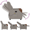 Massagestoel Stof Taupe