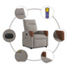 Massagestoel Stof Taupe
