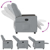 Fauteuil Stof Lichtgrijs