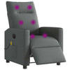 Massagestoel Stof Donkergrijs