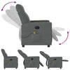Massagestoel Stof Donkergrijs