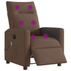 Massagestoel Stof Bruin