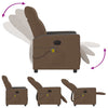 Massagestoel Stof Bruin