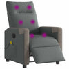 Massagestoel Stof Donkergrijs
