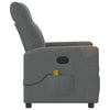 Massagestoel Stof Donkergrijs