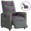 Massagestoel Stof Donkergrijs