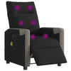 Massagestoel Stof Zwart