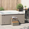Hottub-Opstap 50X50X50,5Cm Poly Rattan&Massief Acaciahout