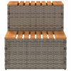 Hottub-Opstap 50X50X50,5Cm Poly Rattan&Massief Acaciahout