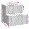 Hottub-Opstap 50X50X50,5Cm Poly Rattan&Massief Acaciahout