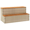 Hottub-Opstap 50X50X50,5Cm Poly Rattan&Massief Acaciahout