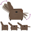 Fauteuil Verstelbaar Stof Bruin