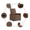 Fauteuil Verstelbaar Stof Bruin