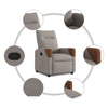 Fauteuil Verstelbaar Stof Taupe