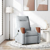 Fauteuil Verstelbaar Stof Lichtgrijs