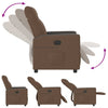 Fauteuil Verstelbaar Stof Bruin