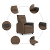 Fauteuil Verstelbaar Stof Bruin