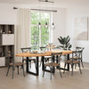 Eettafel Ovaal Massief Eikenhout Lichtbruin