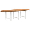 Eettafel Ovaal Massief Eikenhout Lichtbruin