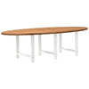 Eettafel Ovaal Massief Eikenhout Lichtbruin