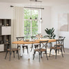 Eettafel Ovaal Massief Eikenhout Lichtbruin