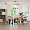 Eettafel Ovaal Massief Eikenhout Lichtbruin