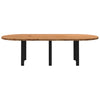 Eettafel Ovaal Massief Eikenhout Lichtbruin