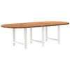 Eettafel Ovaal Massief Eikenhout Lichtbruin