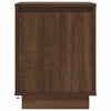 Nachtkastje Met Led-Verlichting 38X34X50 Cm Bruin Eiken