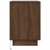 Nachtkastje Met Led-Verlichting 38X34X50 Cm Bruin Eiken
