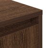 Nachtkastje Met Led-Verlichting 38X34X50 Cm Bruin Eiken