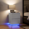 Nachtkastje Met Led-Verlichting 38X34X