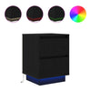 Nachtkastje Met Led-Verlichting 38X34X