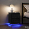 Nachtkastje Met Led-Verlichting 38X34X