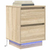 Nachtkastje Met Led-Verlichting 38X34X