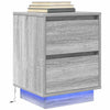 Nachtkastje Met Led-Verlichting 38X34X