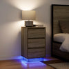 Nachtkastje Met Led-Verlichting 38X34X