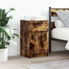 Nachtkastjes 39X35X65Cm Bewerkt Hout Artisanaal Eikenkleur