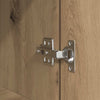 Nachtkastjes 39X35X65Cm Bewerkt Hout Artisanaal Eikenkleur
