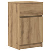 Nachtkastjes 39X35X65Cm Bewerkt Hout Artisanaal Eikenkleur